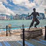 Аллея Звезд в Гонконге (статуя Брюса Ли)